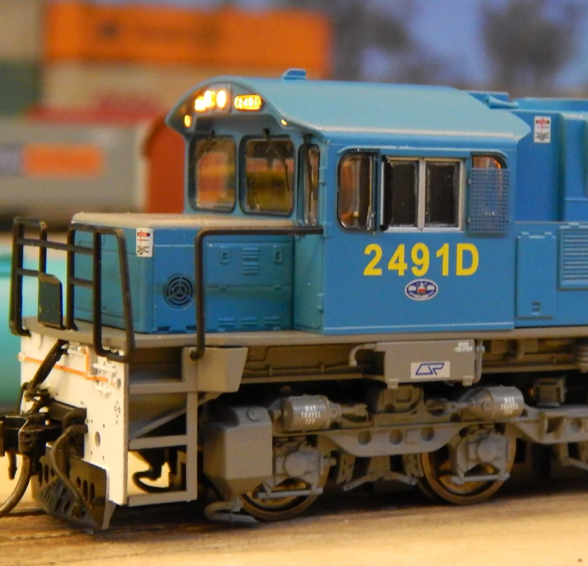 Wuiske Models Queensland Rail #2491D Driver Only Blue Livery Locomotive HO 16.5mm Brand New