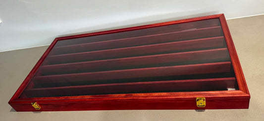 Timber Display Case - Cherry Red