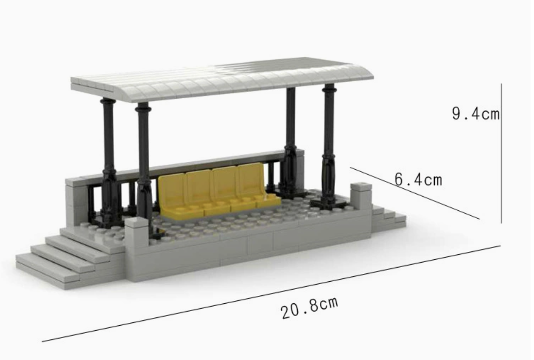 BuildingToys Brick Waiting Shed