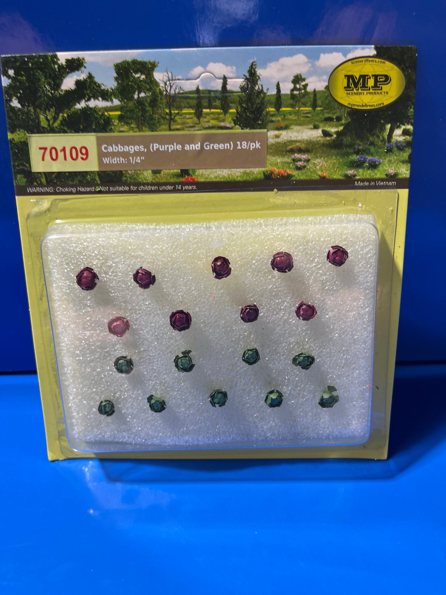 MP Scenery - Cabbages (Purple and Green) HO 18/pk