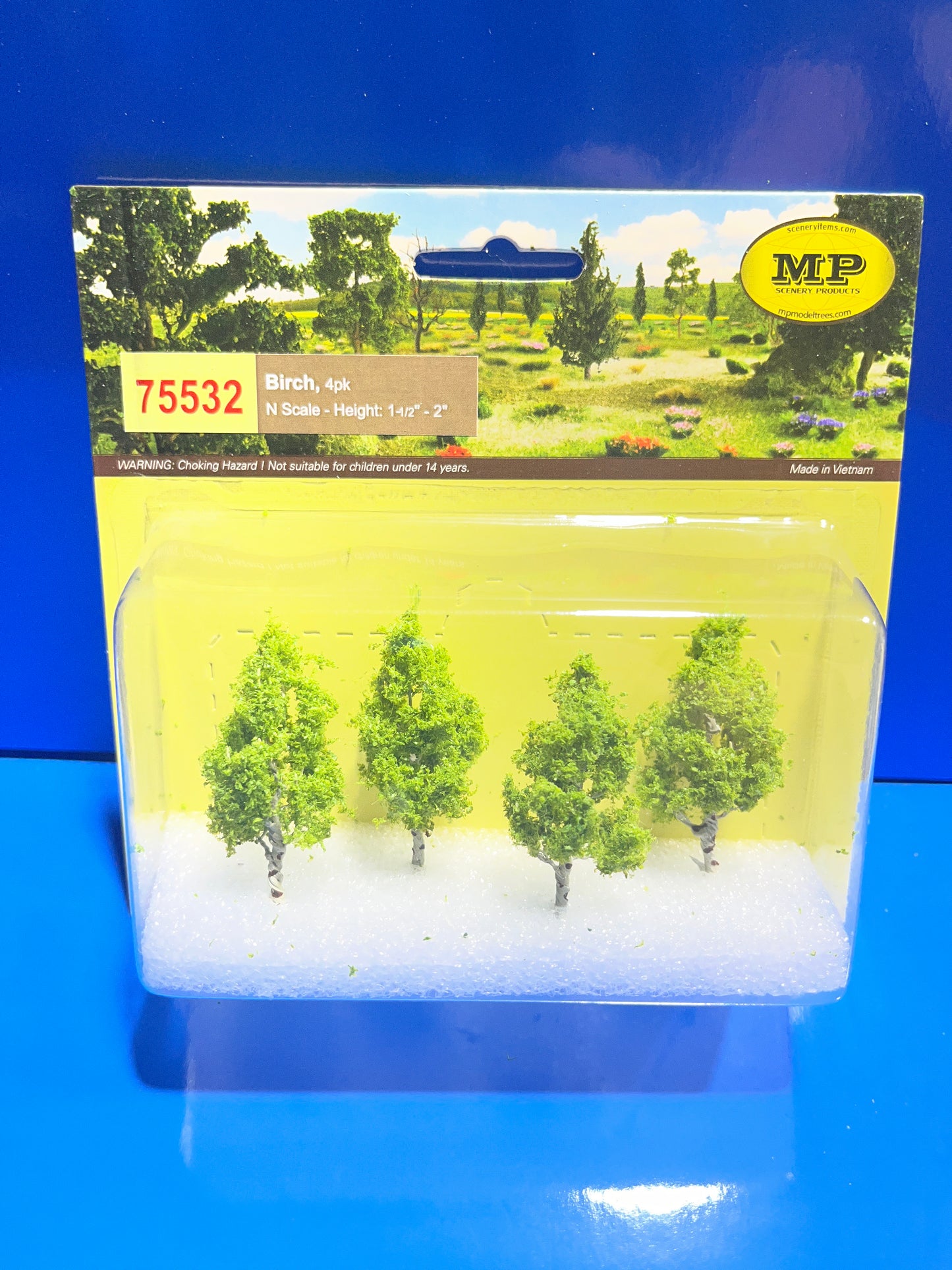 MP Scenery - Birch Trees - N Scale 4/pk