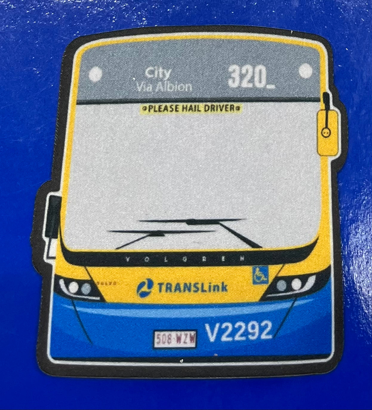 Brisbane City Council Bus Iron On Patch