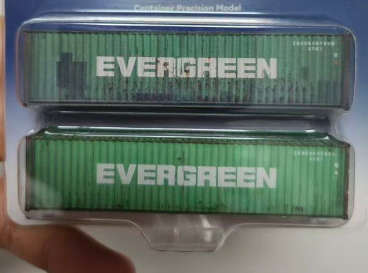 N Scale Shipping Container Set - Evergreen - Pre Weathered - Pre Order