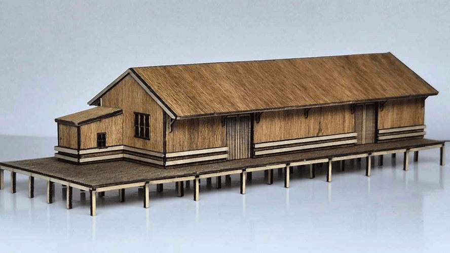 Trackside Models Laser Cut Kit - NSW G4 Goods Shed - N Scale