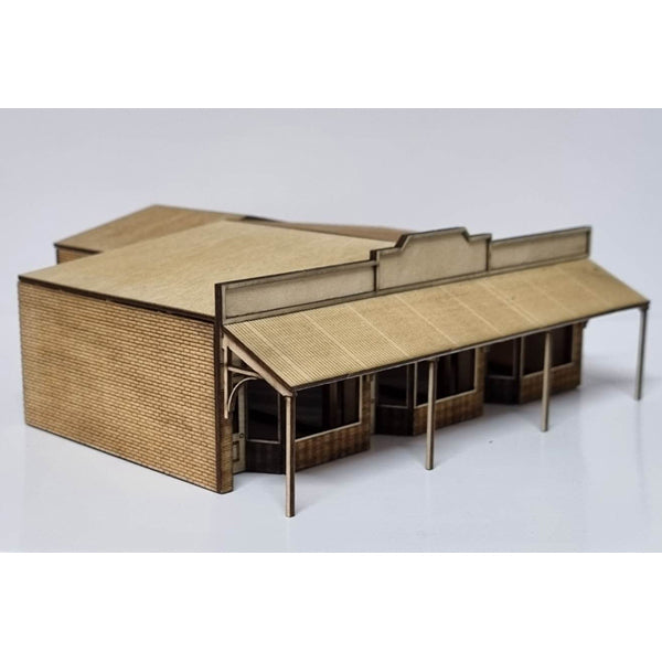 Trackside Models Laser Cut Kit - The Shops - HO Scale
