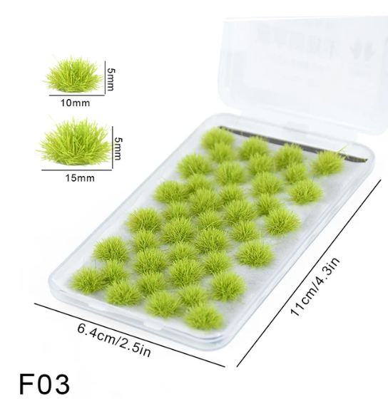 Grass Tufts -Summer Green F3