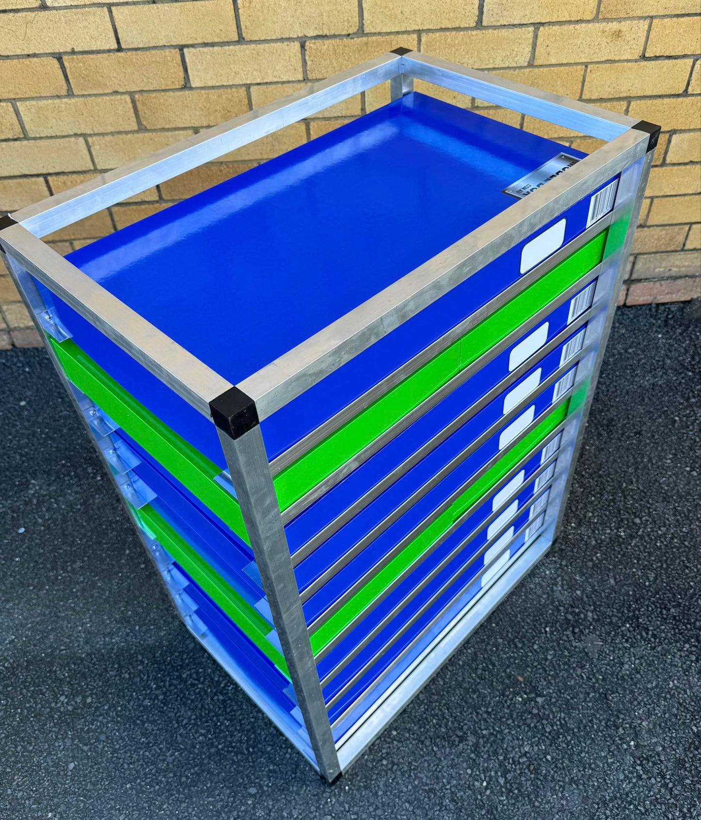 Aluminium Box Rack - 10 Slot - inc postage
