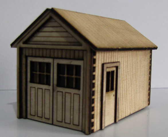 Trackside Models Laser Cut Kit - The Garage - HO Scale