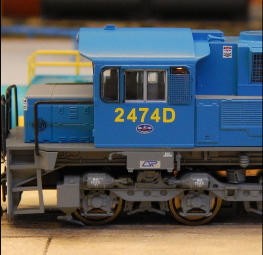 Wuiske Models Queensland Rail #2474D Driver Only Blue Livery Locomotive HO 16.5mm Brand New (Copy) (Copy)