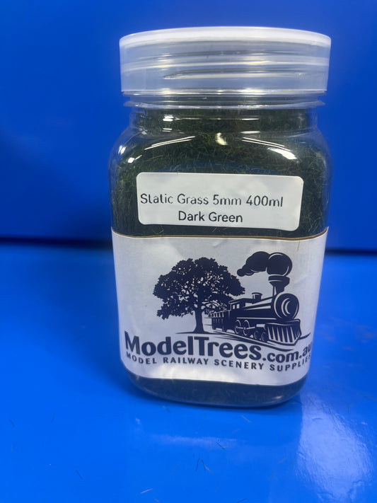 Static Grass - 5mm 400ml - Dark Green