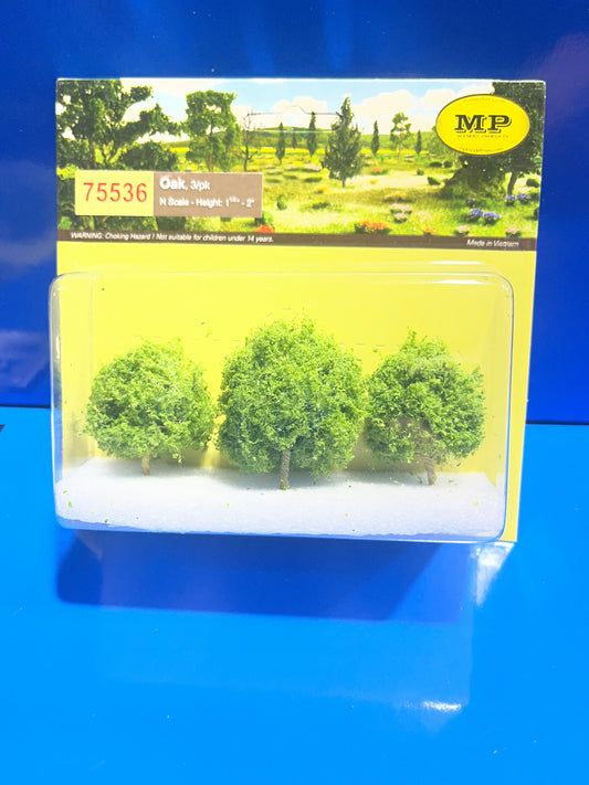 MP Scenery - Oak - N Scale 3/pk