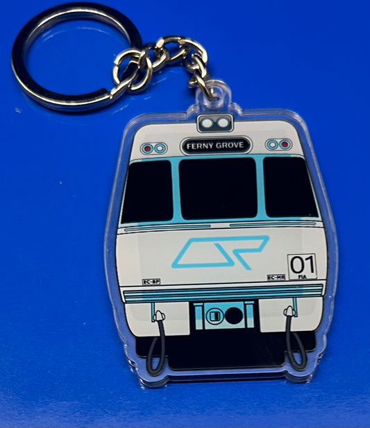 QR EMU Grey Front End Keyring