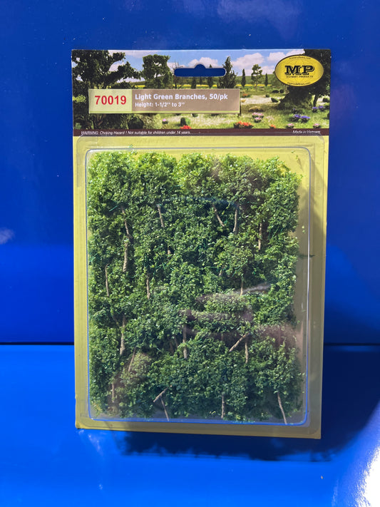 MP Scenery - Light Green Branches HO 50/pk