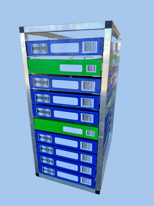 Aluminium Box Rack - 10 Slot - inc postage