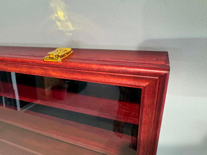 Timber Display Case - Cherry Red