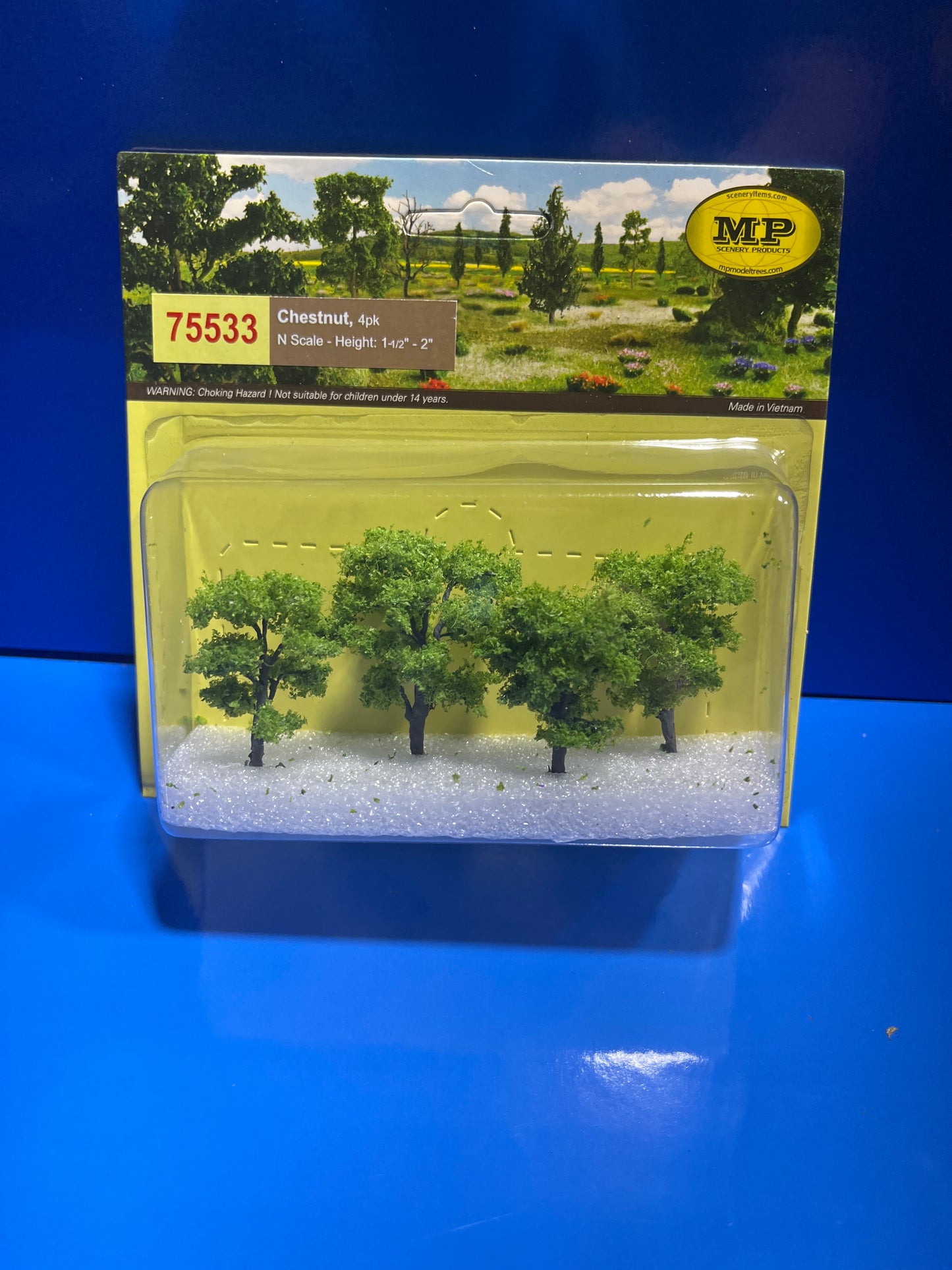 MP Scenery - Chestnut Trees - N Scale 4/pk