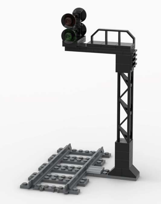 BuildingToys Brick Track with Stop / Go Signal