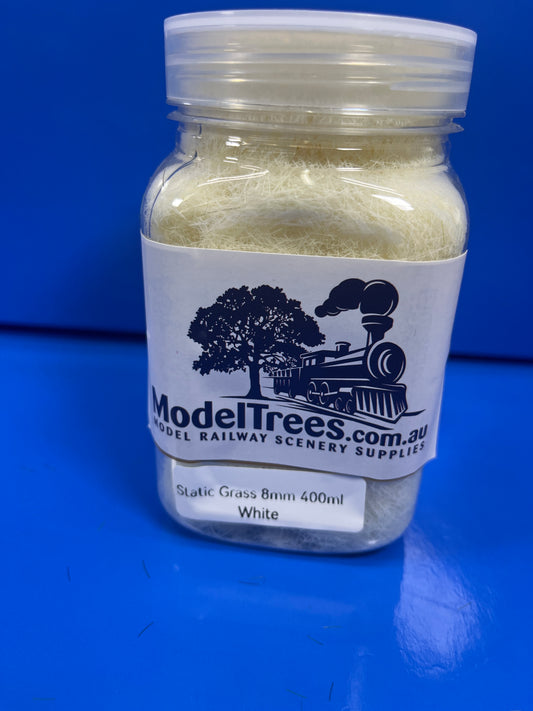 Static Grass - 8mm 400ml - White