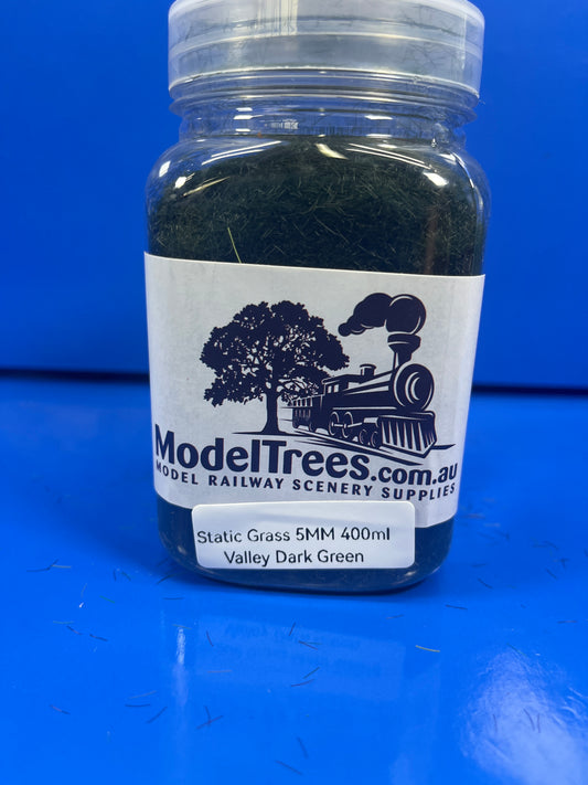 Static Grass - 5mm 400ml - Valley Dark Green