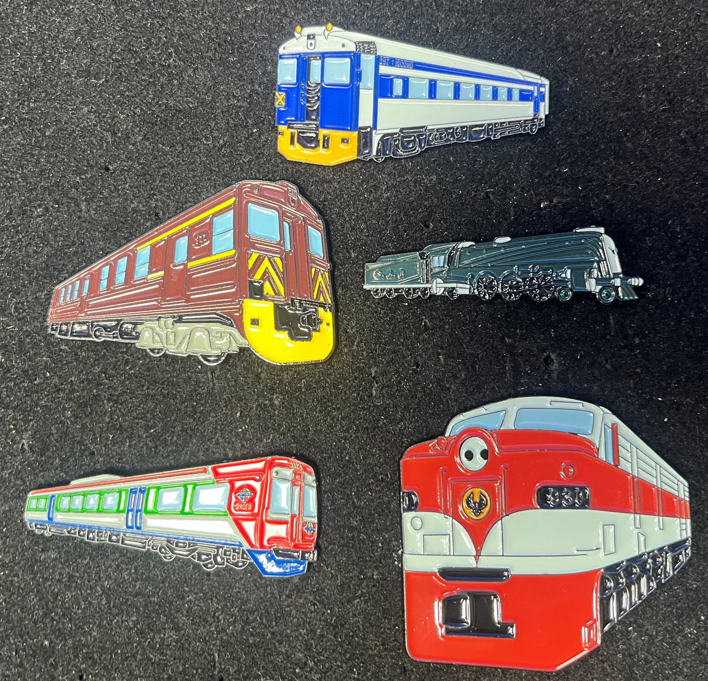South Australia Train Badges - Series 3 - Set of 5