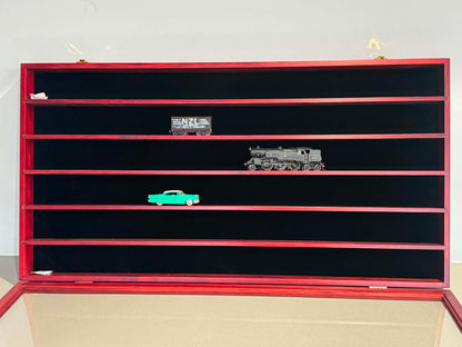Timber Display Case - Cherry Red