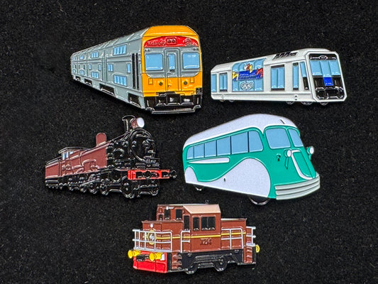 NSW Train Badges - Series 3 - Set of 5