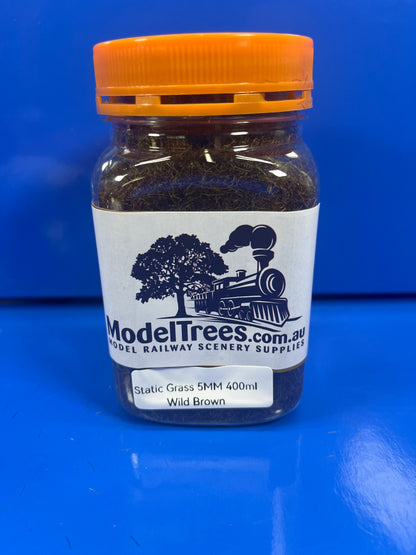 Static Grass - 5mm 400ml - Wild Brown