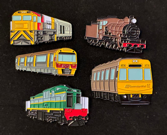 Queensland Train Badges - Series 5 - Set of 5