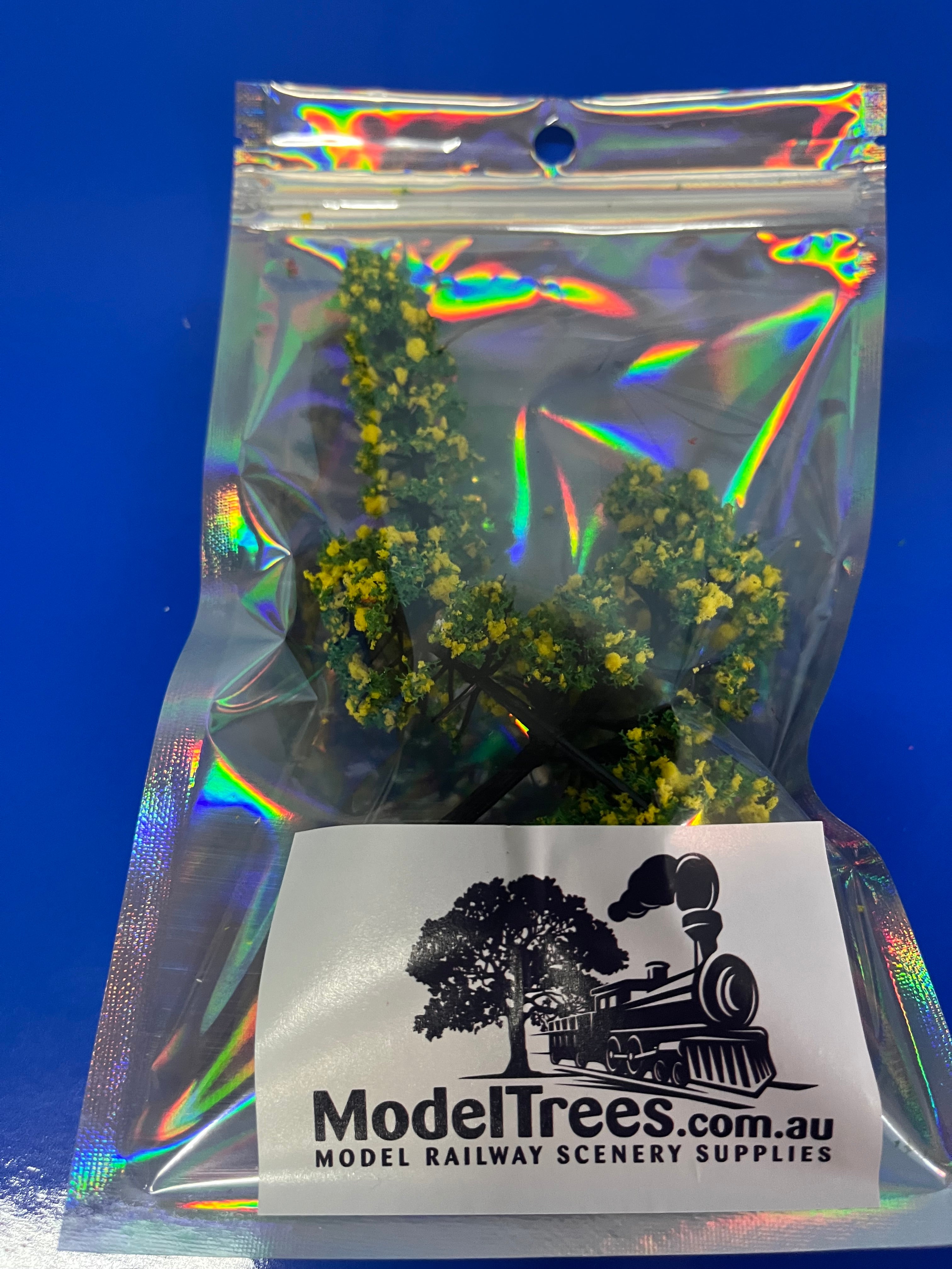 Tree 5 Box 5 Trees Assorted Shapes - Yellow / Green – Model Box