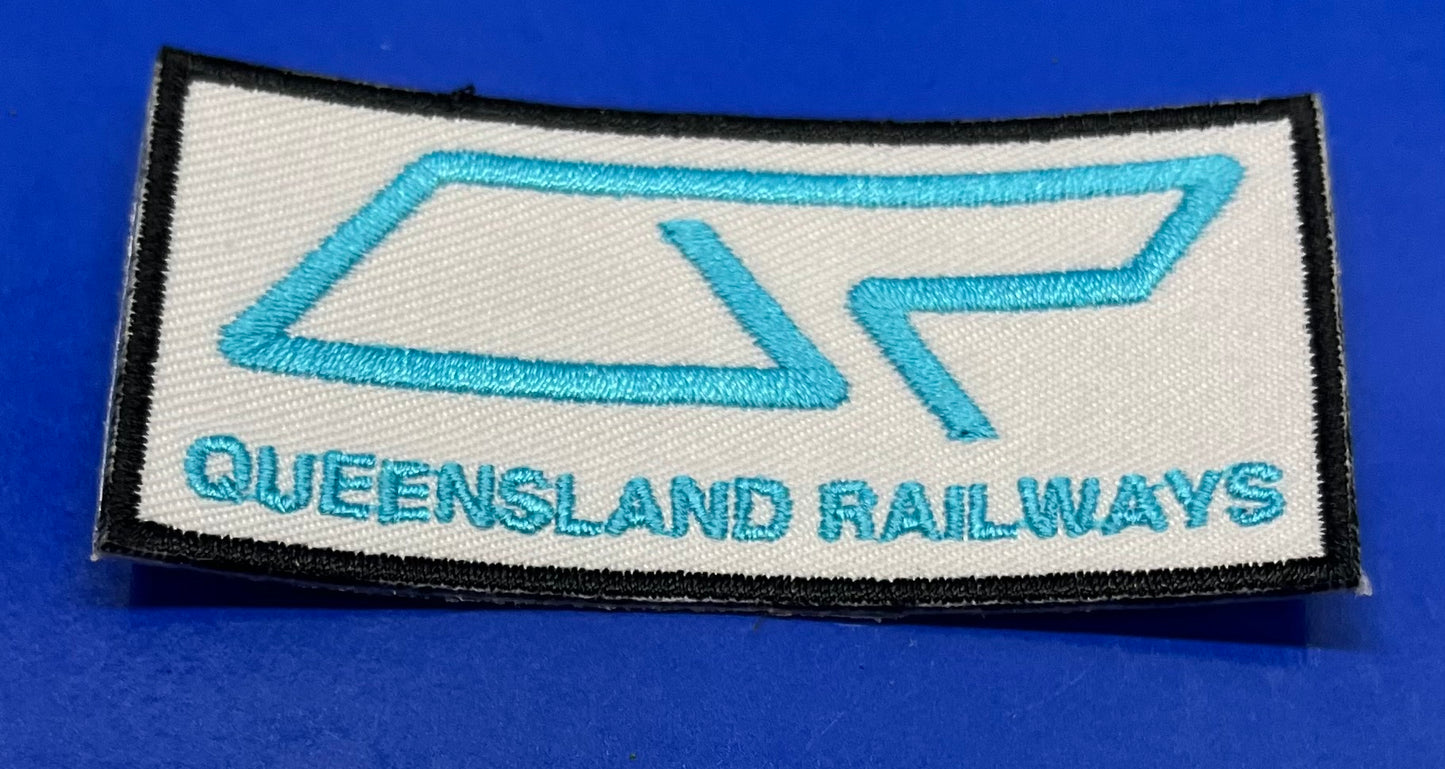 Queensland Rail Blue Logo Iron On Patch