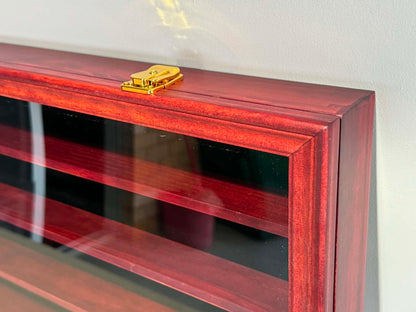 Timber Display Case - Cherry Red