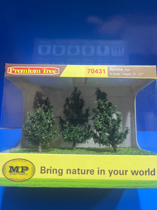 MP Scenery - Spruce - N Scale 3/pk