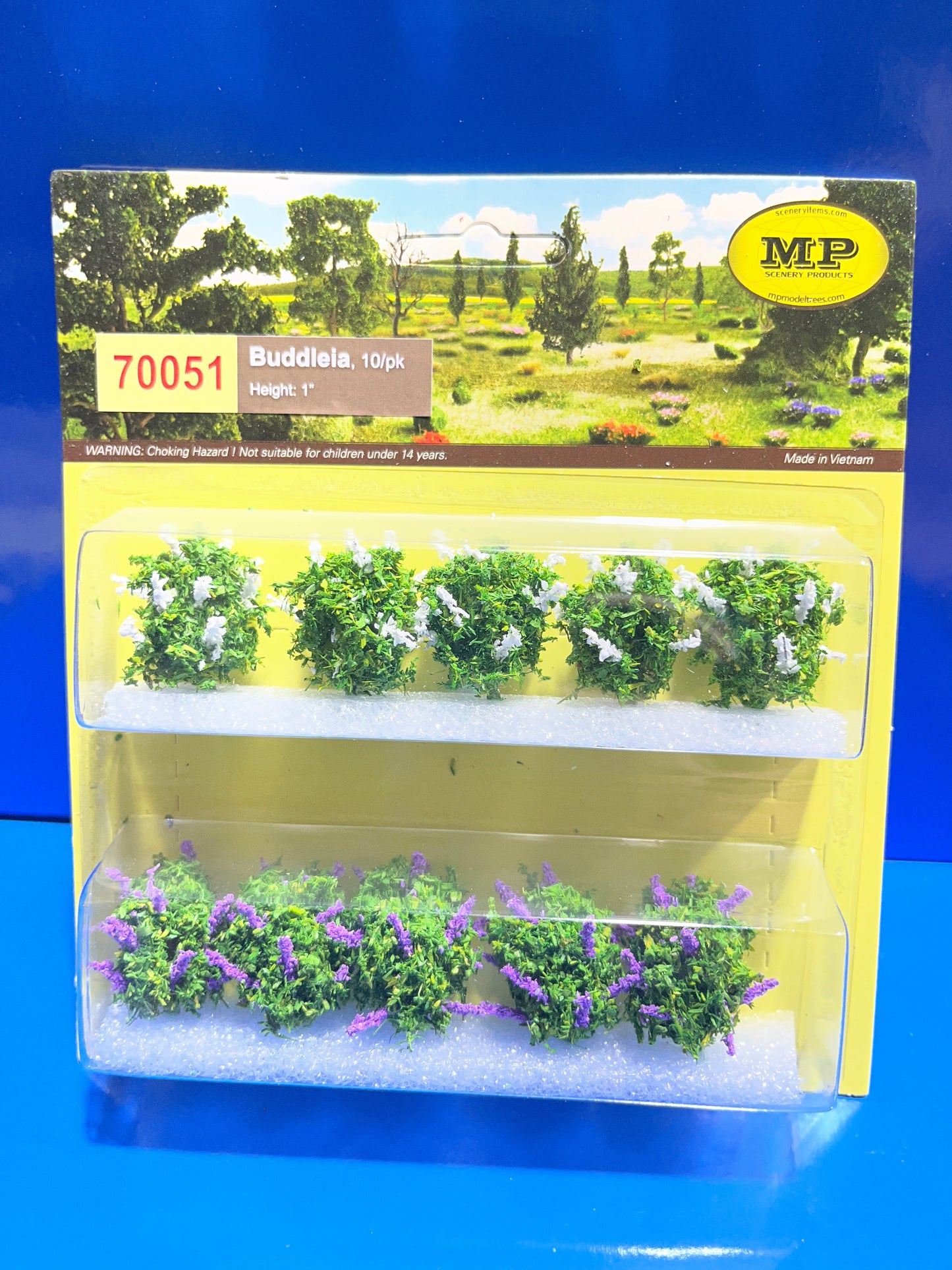 MP Scenery - Buddleia (Purple-White) HO  10/pk