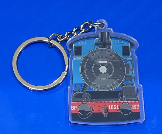 Queensland Rail Blue Baby Keyring