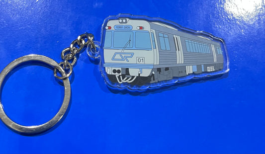 Queensland Rail EMU Grey Keyring