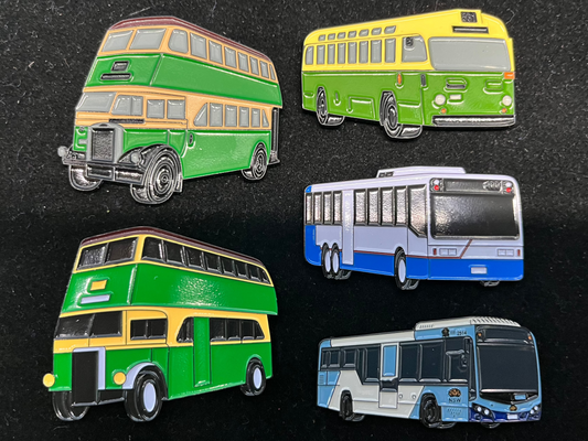 Sydney Bus Badges - Series 1 - Set of 5