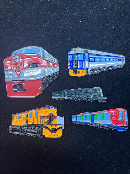 South Australia Train Badges - Series 1 - Set of 5