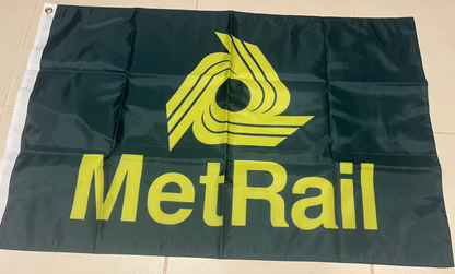 MetRail Logo Flag - 90x60cm