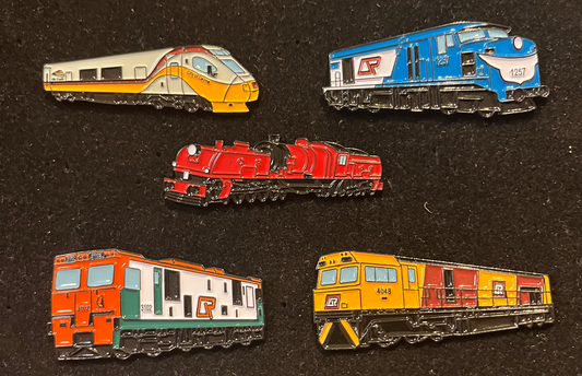 Queensland Train Badges - Series 7 - Set of 5