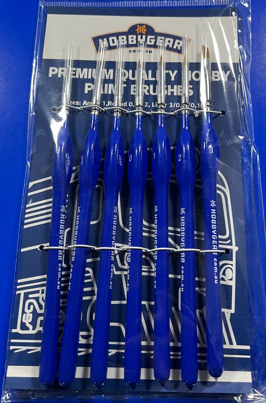 HobbyGear Paint Brush Set - Set 7 Brushes