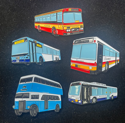 Sydney Bus Badges - Series 2 - Set of 5