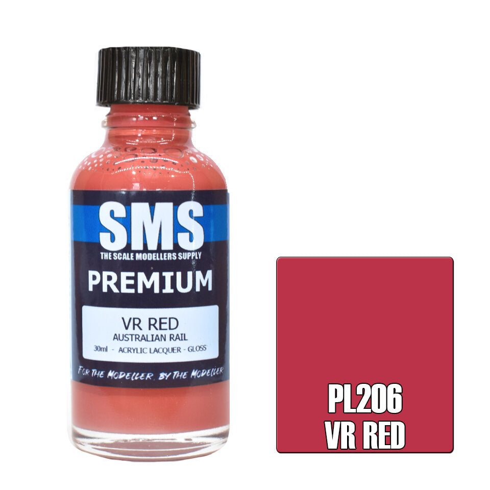 SMS Paints Premium VR RED 30ml – Model Box