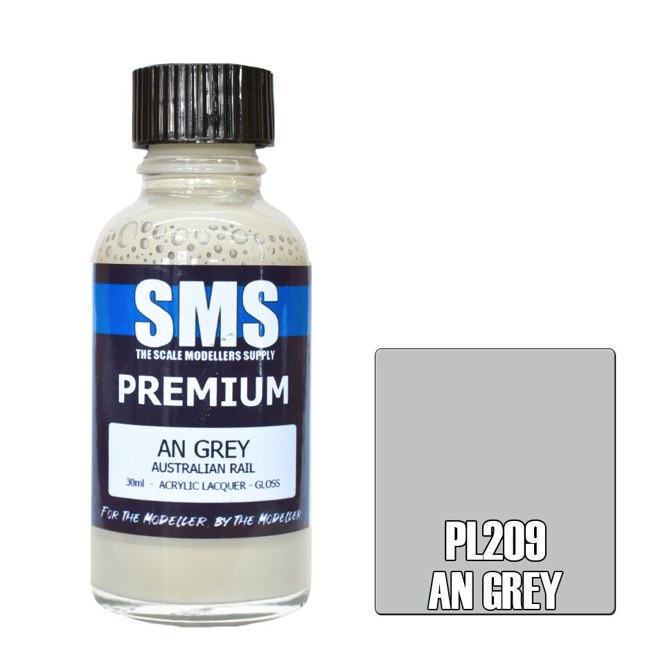 SMS Paints Premium AN GREY 30ml – Model Box