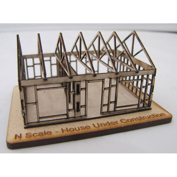 Trackside Models Laser Cut Kit - House Under Construction - N Scale