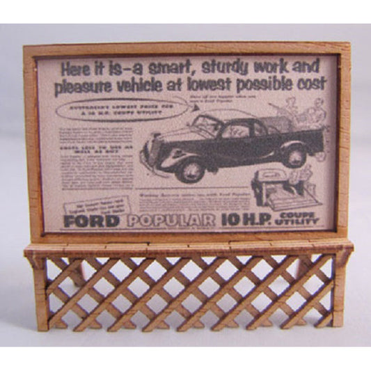 Trackside Models Laser Cut Kit - Billboards - N Scale