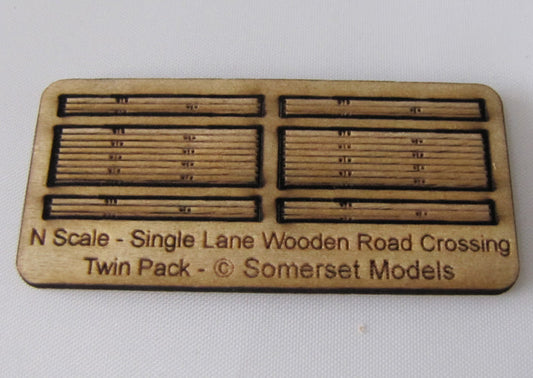 Trackside Models Laser Cut Kit - Single Lane Crossing - N Scale