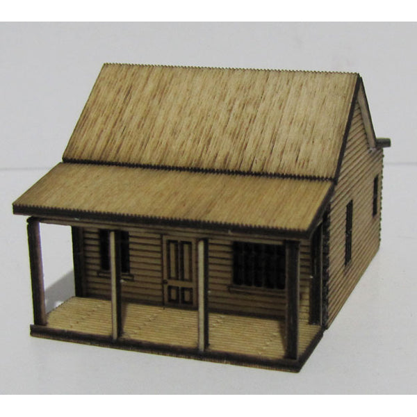 Trackside Models Laser Cut Kit - Sawtooth Cottage - N Scale