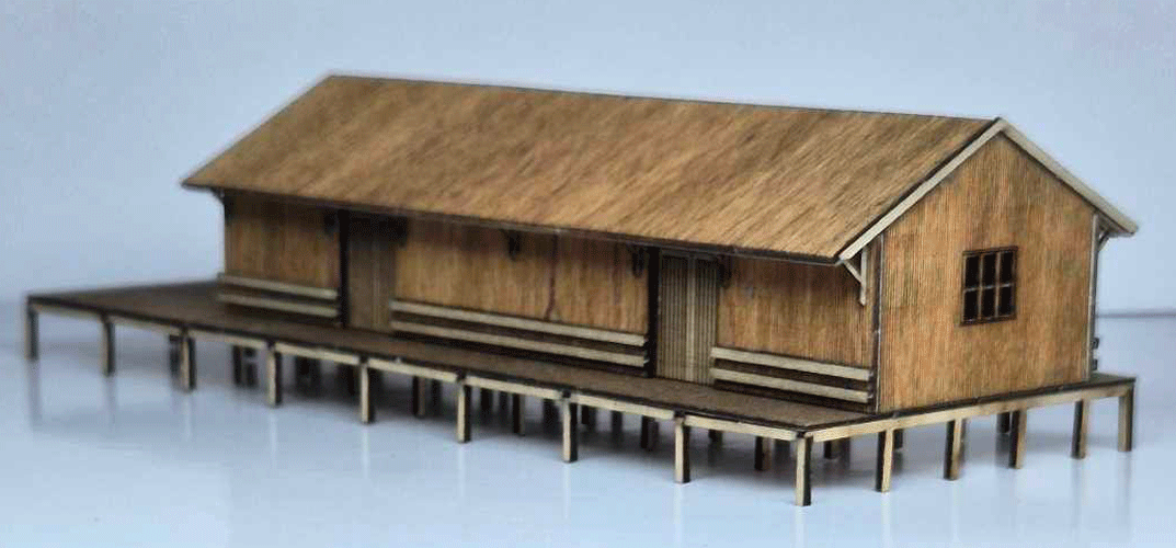 Trackside Models Laser Cut Kit - NSW G4 Goods Shed - N Scale
