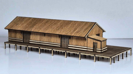 Trackside Models Laser Cut Kit - NSW G4 Goods Shed - N Scale