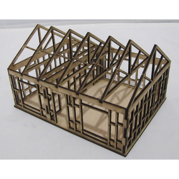 Trackside Models Laser Cut Kit - House Under Construction - HO Scale